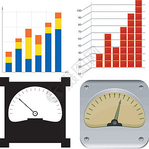 矢量插图集图表图片