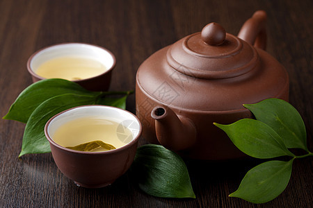 绿茶杯子饮料香气文化黏土植物单宁叶子美食芳香图片