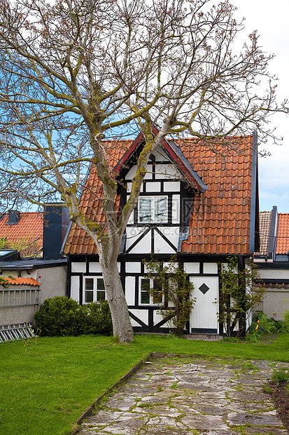 瑞典高特兰维斯比市老房子图片