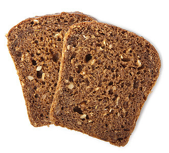 隔离的健康面包营养早餐糕点小麦饮食棕色种子化合物杂货店食物图片