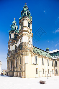 波兰西里西亚Krzeszow朝圣教堂旅行风格外观位置景点历史性大教堂世界建筑学教堂图片