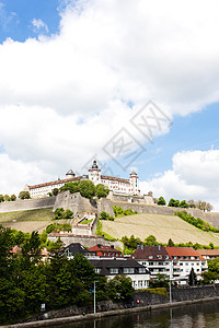 德国巴伐利亚Wurzburg城堡世界堡垒壁垒城市世界遗产建筑学据点历史位置图片