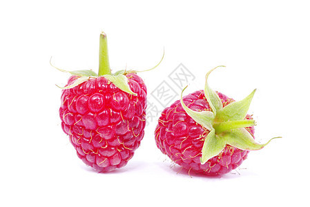 树莓草莓红色活力水果果味食物覆盆子养分叶子宏观花园图片