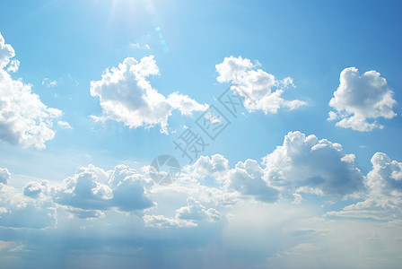 天空气氛天蓝色阳光水分晴天云景积雨沉淀气候天气图片
