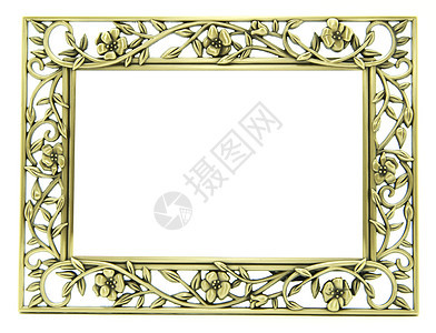 框架纹饰正方形空白展览金子边缘风俗博物馆家具风格图片