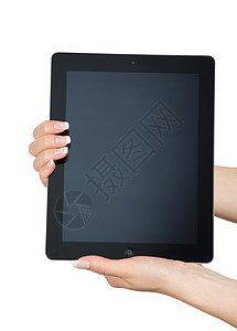 电脑平板电脑白色通讯器软垫技术笔记本电子触摸屏手指屏幕监视器图片