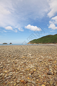 沙滩 有干净的沙沙海洋日落反射太阳天空射线地平线风景天气蓝色图片