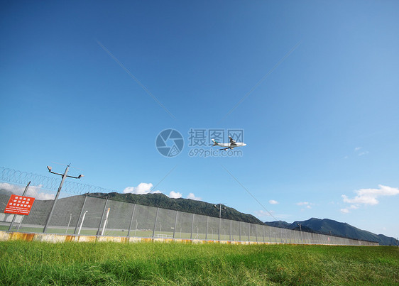 飞机飞行货物太阳奢华客机运输蓝色旅游航空航班旅行图片