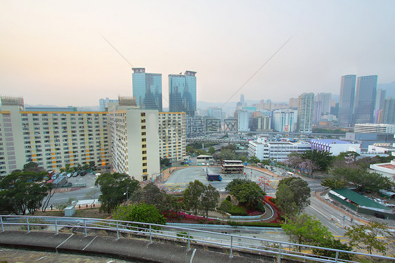 市区市中心夜 香港市中心建筑建筑学天线广告牌运输风暴城市夜生活住宅图片