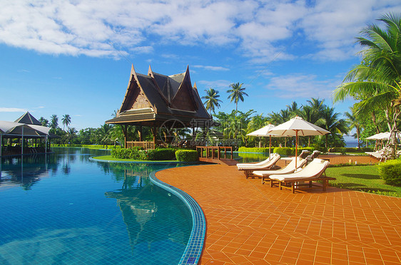 泰国旅馆游泳池图片