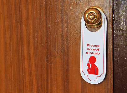 请不要打扰挂在门把手上的酒店标签  label图片