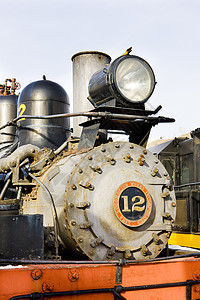 美国科罗拉多铁路博物馆蒸汽机车的详情外观铁路旅行运输铁路运输博物馆图片
