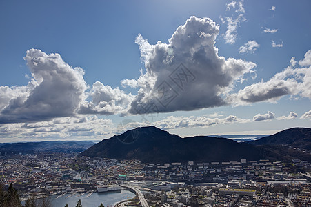 高天空的卑尔根图片