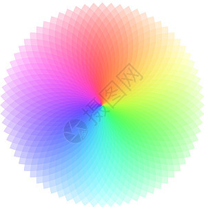 色轮车轮同心彩虹样本调色板漩涡圆圈光谱活力图片