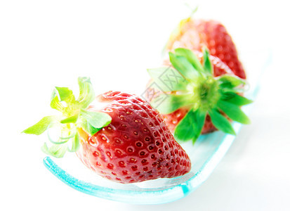 红草莓农业花园饮食植物绿色白色食物植物群营养红色图片
