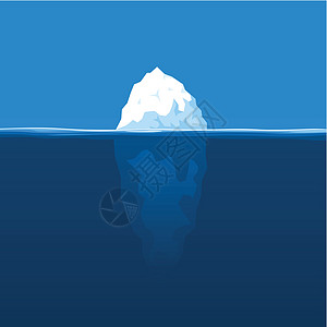冰山天空海洋插图冰川蓝色图片