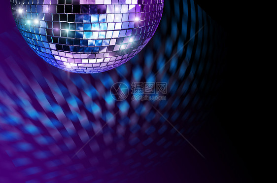 Disco 镜球音乐夜生活玻璃金光派对迪厅娱乐火花圆圈镜子图片