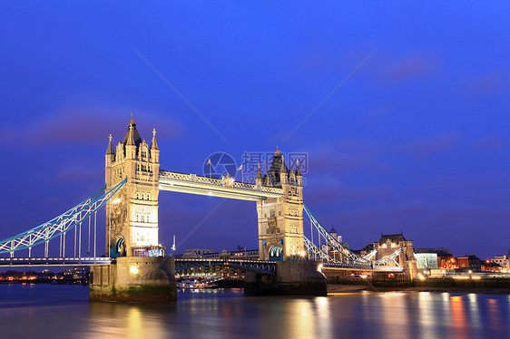 黄昏伦敦塔桥天空首都旅游旅行地标英语运输国标历史城市图片