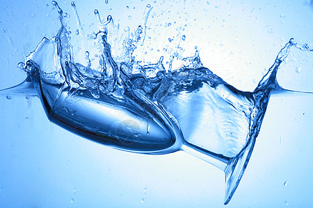 水蓝色卫生海洋口渴波纹药品玻璃水滴液体运动图片
