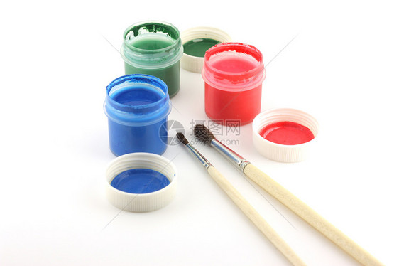 水色和油漆笔塑料墨水艺术创造力水彩产品想像力绘画工艺画笔图片