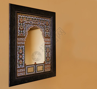 橡木框架土著马赛克印度镜像图片
