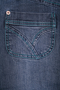 蓝牛仔裤布 底底袋为口袋牛仔布靛青帆布衣服接缝织物材料缝纫青年服装图片
