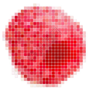 草莓像素化屏幕创造力白色食物覆盆子正方形水果立方体刺绣图片