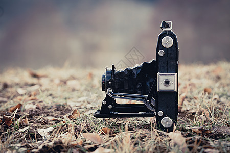 旧旧折叠相机摄影怀旧快门照片电影技术图片