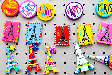 巴黎纪念品旅游历史性饰品行程纪念碑旅行金子玩具假期游客图片