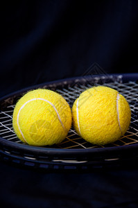 网球球黄色水平运动球拍游戏摄影竞赛字符串图片