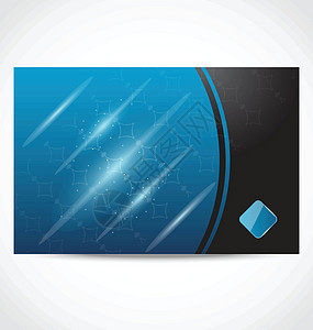 现代彩色名片公司正方形闪电技术长方形公关辉光卡片漩涡框架背景图片