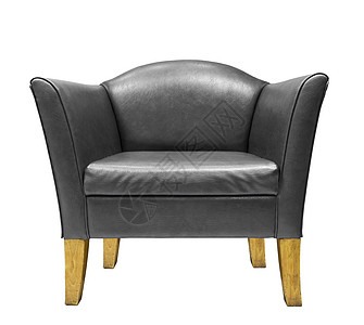 黑色皮革手椅商业椅子座位装饰软垫扶手椅房子沙发雕刻风格图片
