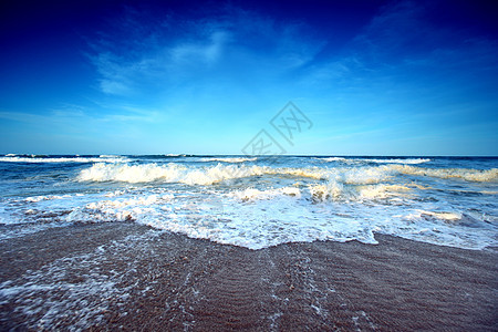 海洋海岸天堂太阳天空地平线旅游旅行热带场景海浪图片