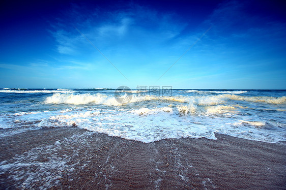 海洋海岸天堂太阳天空地平线旅游旅行热带场景海浪图片