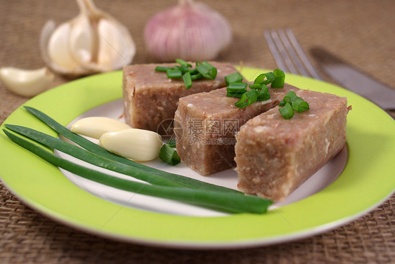 螺旋肉宏观煮沸脑袋食物公猪白色茶点牛肉盘子美食图片