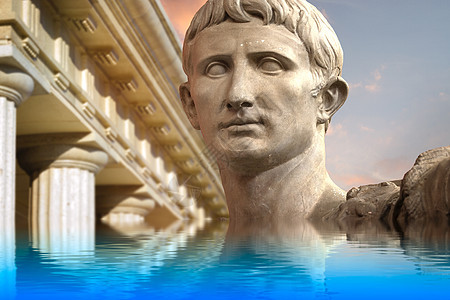 意大利罗马朱利叶斯·凯撒·奥古斯都神像图片
