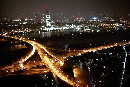 维也纳夜景城市灯光天空歌剧建筑学景观建筑物旅行游客首都图片