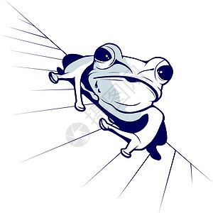 有趣的青蛙的漫画风格图片