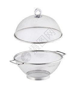 厨房 Utensil烹饪不锈钢反射白色餐具金属平底锅锅碗瓢盆图片