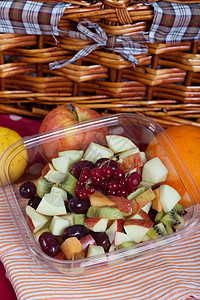 水果沙拉维生素午餐食物餐饮营养奇异果野餐肋骨饮食图片