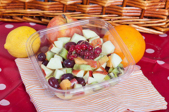 水果沙拉午餐维生素野餐奇异果营养食物饮食餐饮肋骨图片