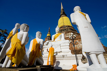 泰国寺庙信仰建筑学智慧热带旅游历史性历史纪念碑精神游客图片