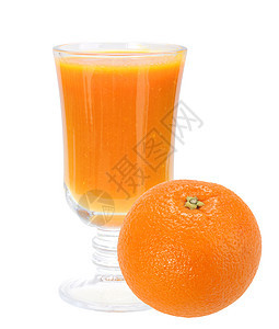 新鲜橙汁和全橘子水果图片