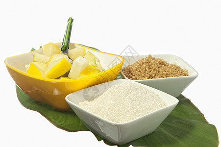 Babaco沙拉水果食物情调果汁活力甘蔗白色异国药品热带沙拉图片