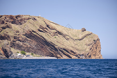 马 提拉悬崖蓝色钓鱼小岛旅行帆船港口山脉渔夫海洋图片