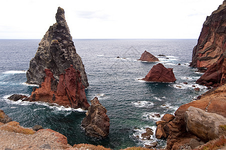 马 提拉小岛泡沫岩石蓝色海岸旅行旅游波浪水池火山图片
