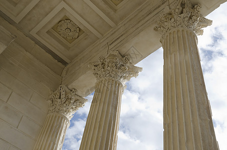 罗马建筑结构雕塑天花板法院装饰蚀刻历史古董背景图片