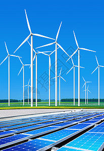 无害环境的风力涡轮机图片