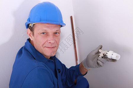 带有极光散热阀的管道男人管子治具加热器加热控制器温度房间调节器控制图片