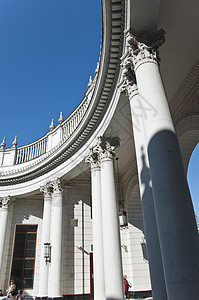 火车站地标植物装饰品火车城市中心旅行建筑飞檐历史图片